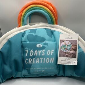 Hallmark Rainbow 7 Days of Creation Plush Floor Play Set with Blue and Orange
